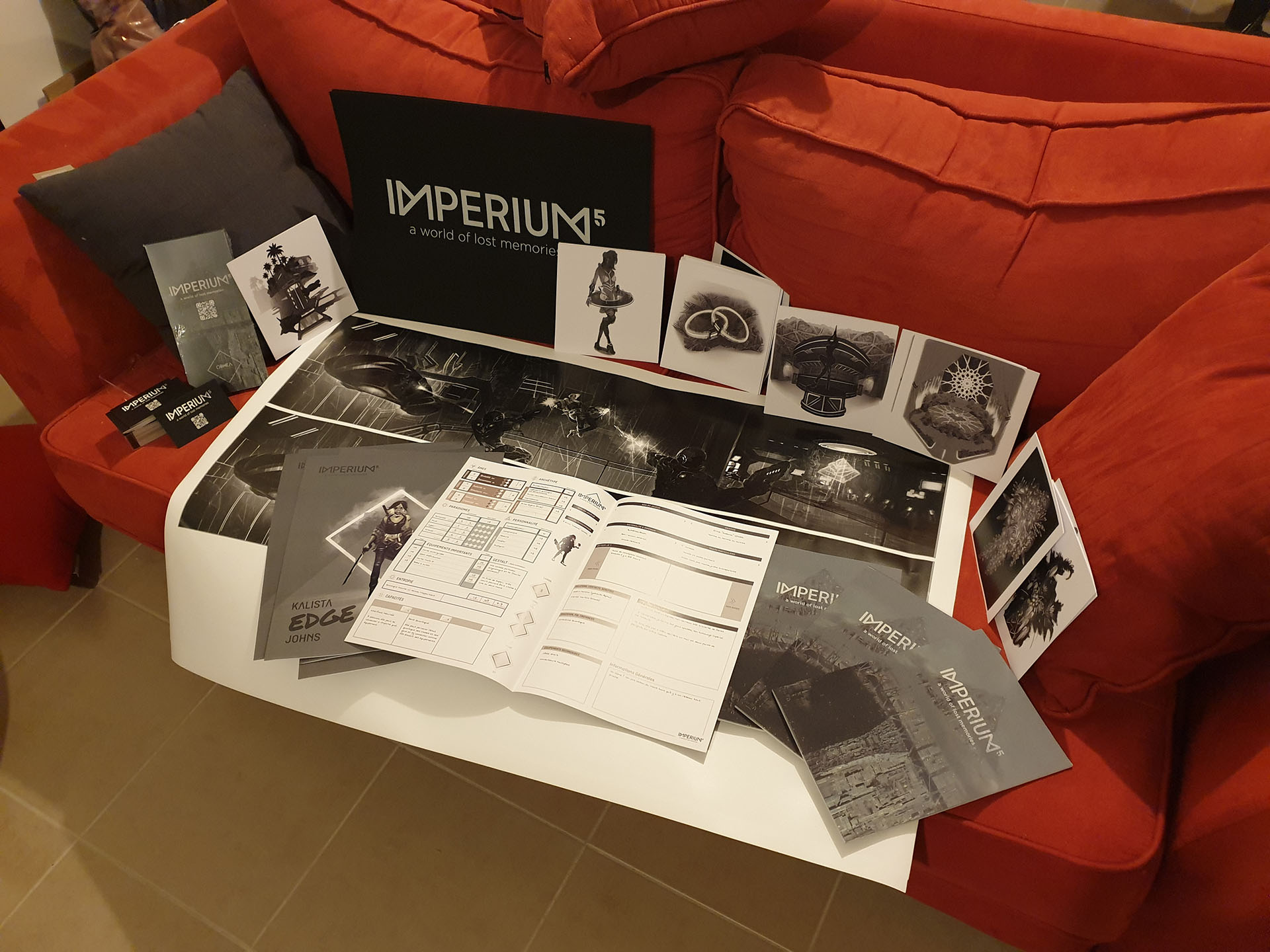 IMPERIUM5, illustration, livret de regles, feuilles de personnages tshirt